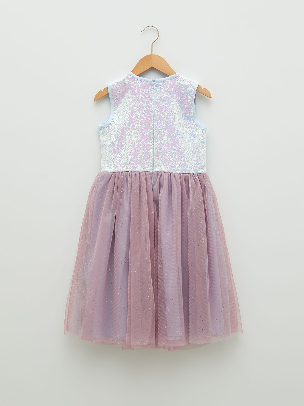 Yeşil Bisiklet Yaka Pul İşlemeli Kız Çocuk Elbise-1