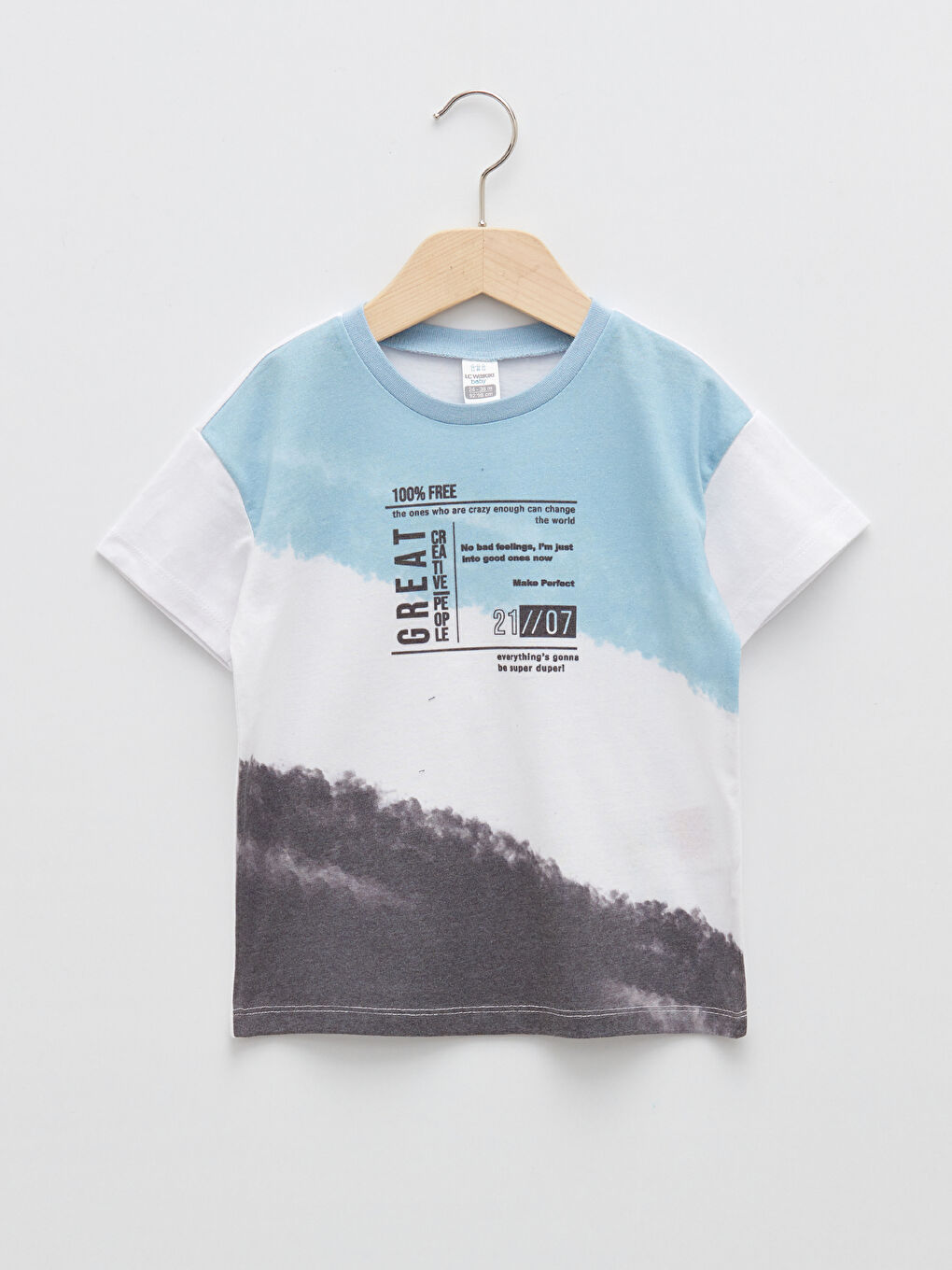 Antrasit Kısa Kollu Baskılı Erkek Bebek 3'lü Takım-1