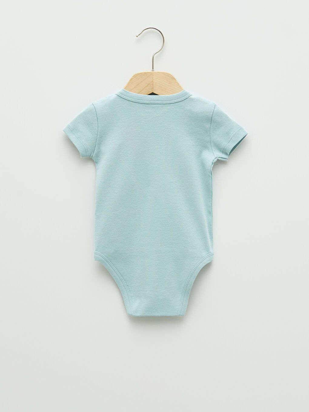 Ensemble 2 Pièces Bébé Garçon Basique Body à Manches Courtes et Pantalon à Boutons-Pression à Col en V-2