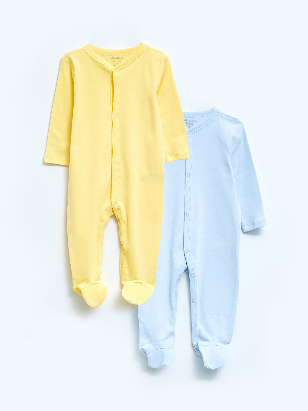 V Neck Basic Cotton Baby Boy Rompers 2 Pack