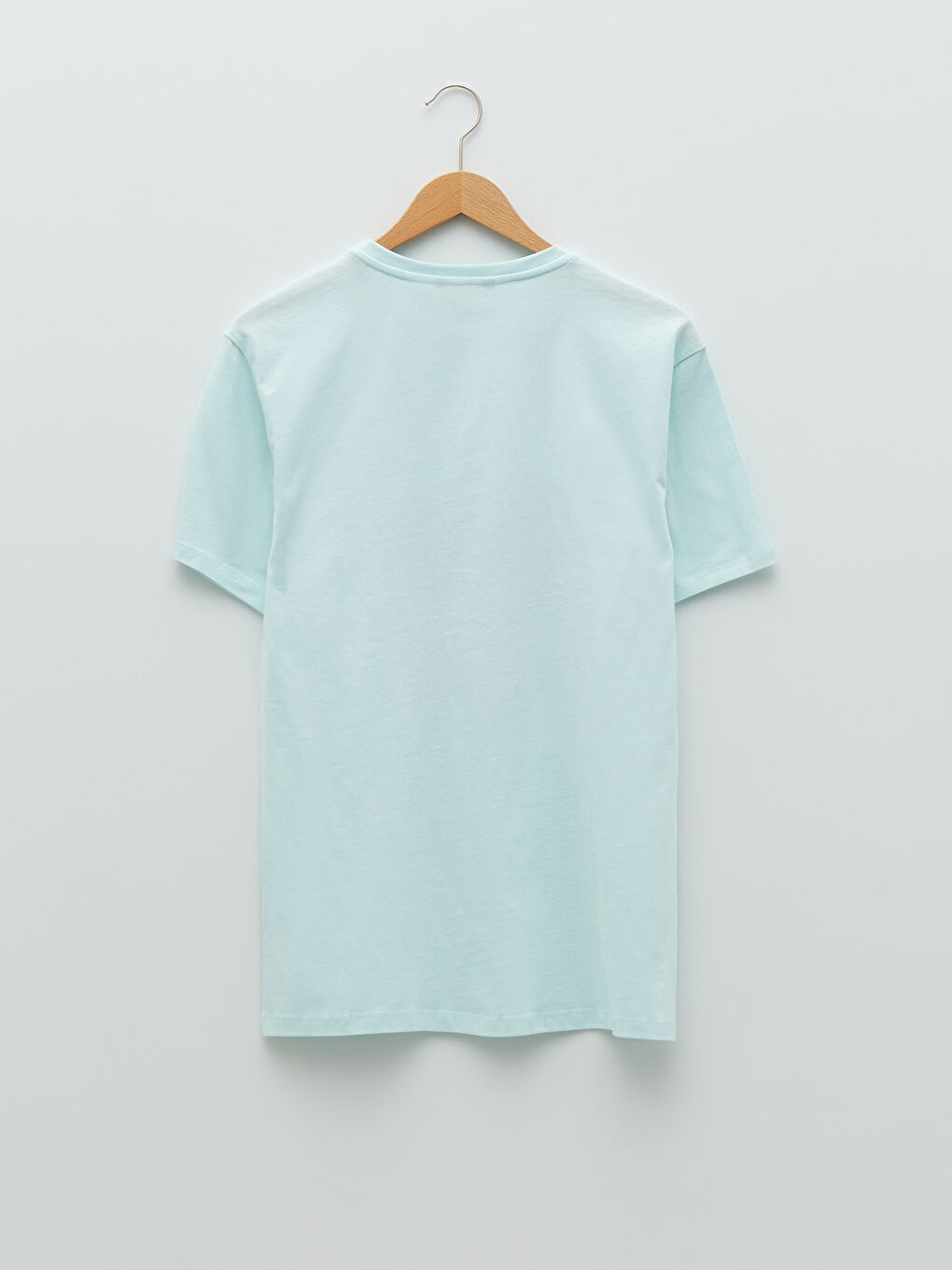 تيشيرت رجالي ياقة دائرية كم قصير مطبوع قطن ممشط-6