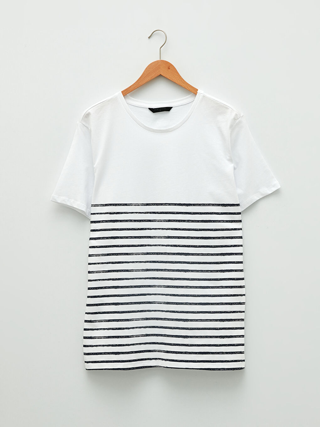 Crew Neck Short Sleeve Striped Jersey Men's T-Shirt-5