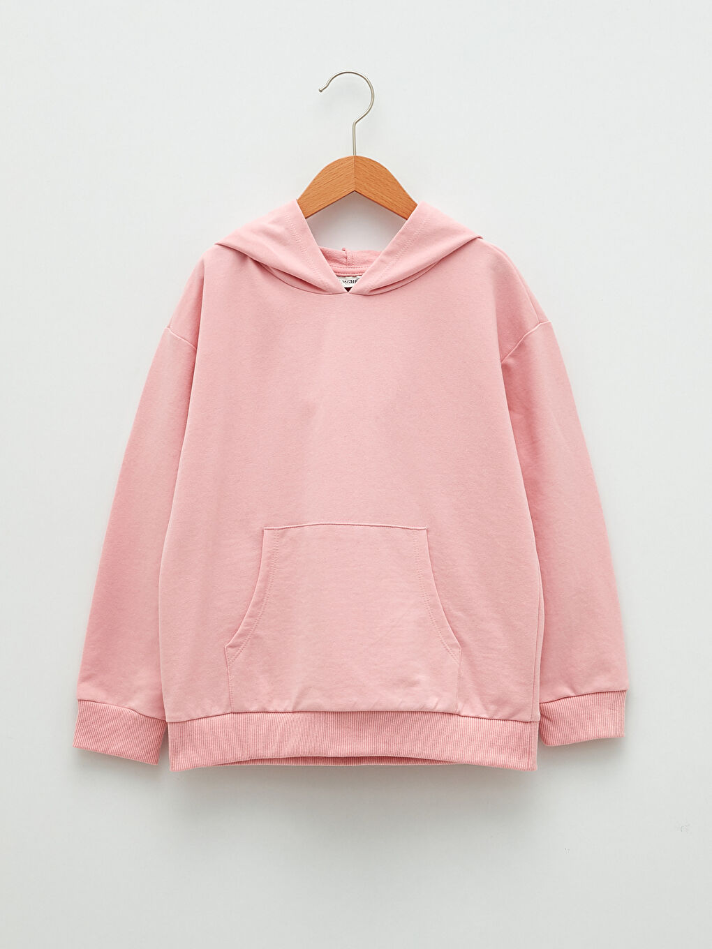Hooded Basic Long Sleeve Girl Sweatshirt -S25276Z4-G0G