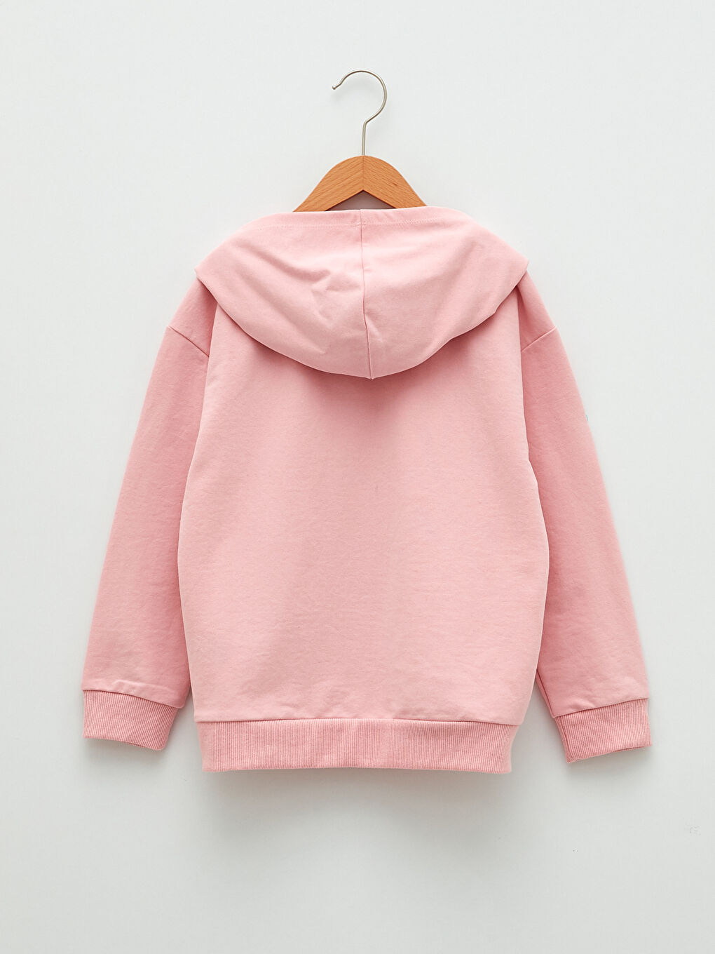 Hooded Basic Long Sleeve Girl Sweatshirt -S25276Z4-G0G