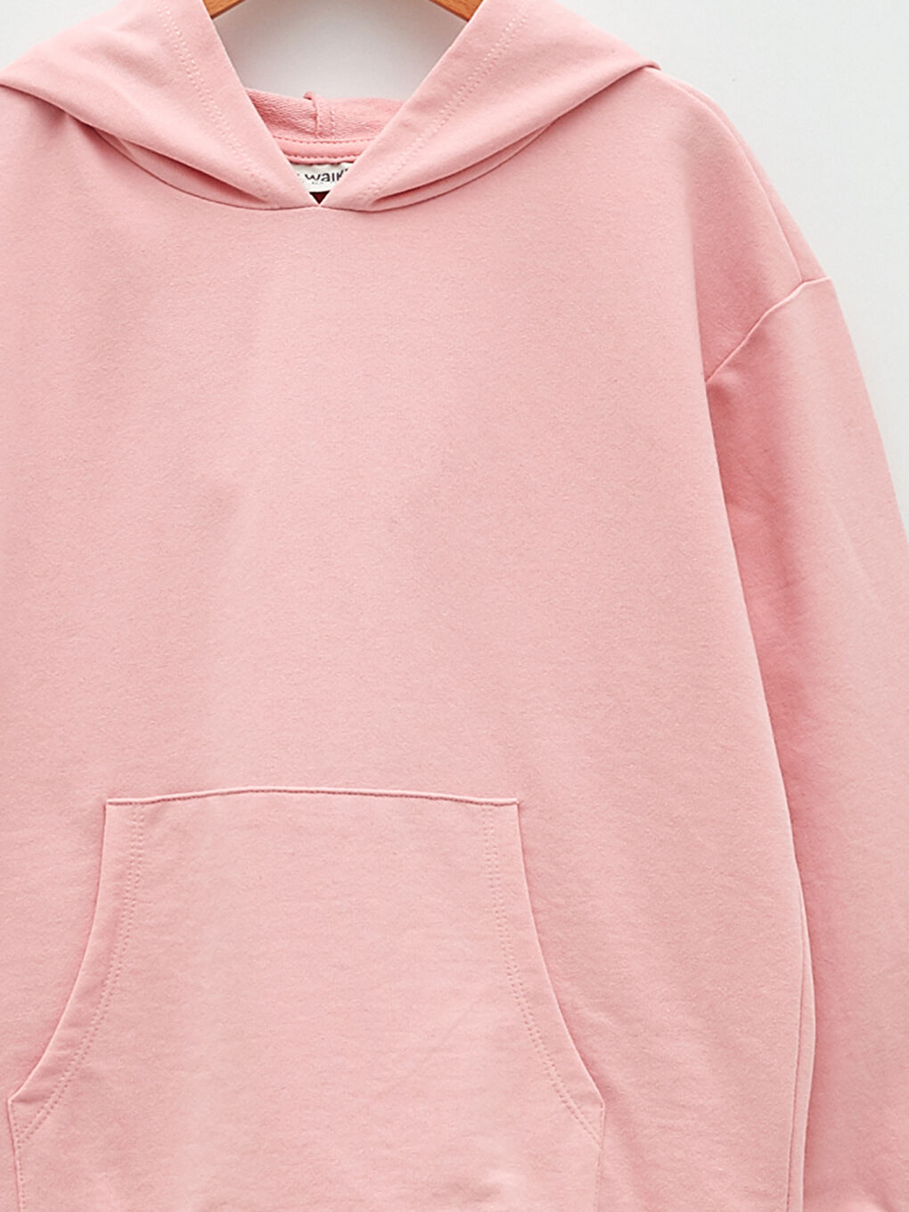 Hooded Basic Long Sleeve Girl Sweatshirt -S25276Z4-G0G
