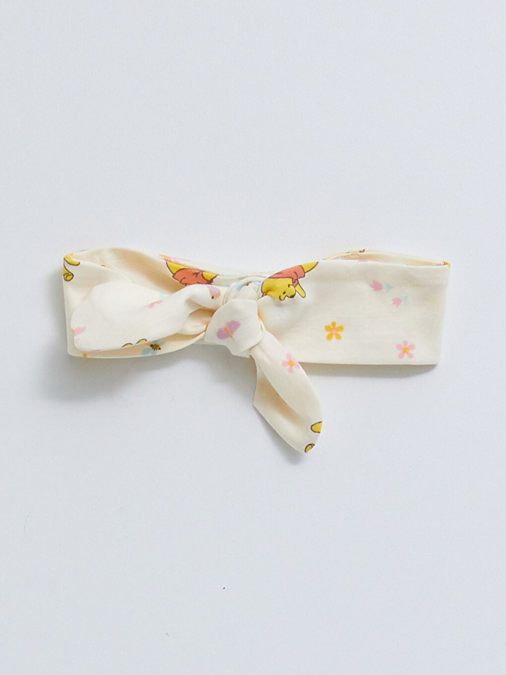 Pembe Bisiklet Yaka Kısa Kollu Winnie the Pooh Pamuklu Kız Bebek 3'lü Takım-3