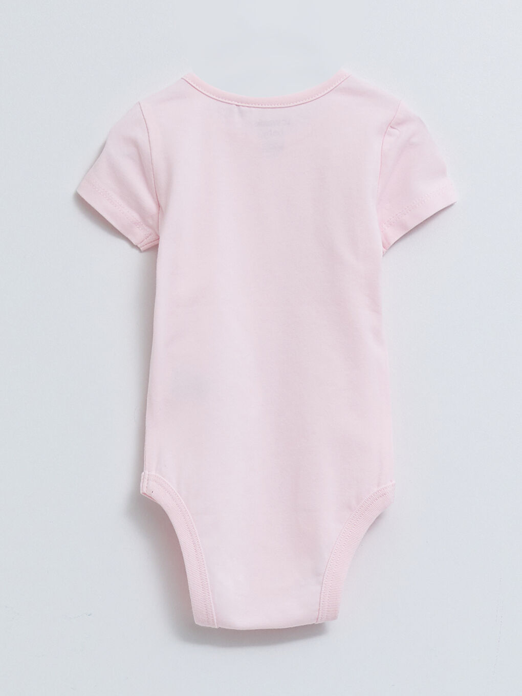 Pembe Bisiklet Yaka Kısa Kollu Winnie the Pooh Pamuklu Kız Bebek 3'lü Takım-4