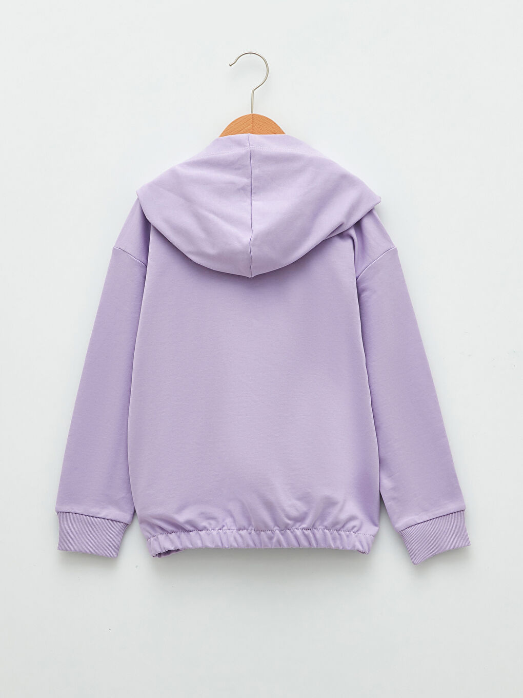 Hooded Printed Long Sleeve Girls' Sweatshirt-1
