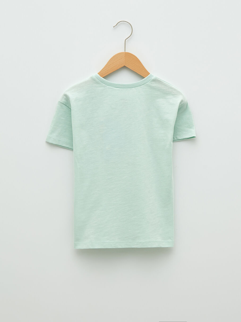 Yeşil Bisiklet Yaka Kısa Kollu Disney Baskılı Erkek Bebek Tişört-2