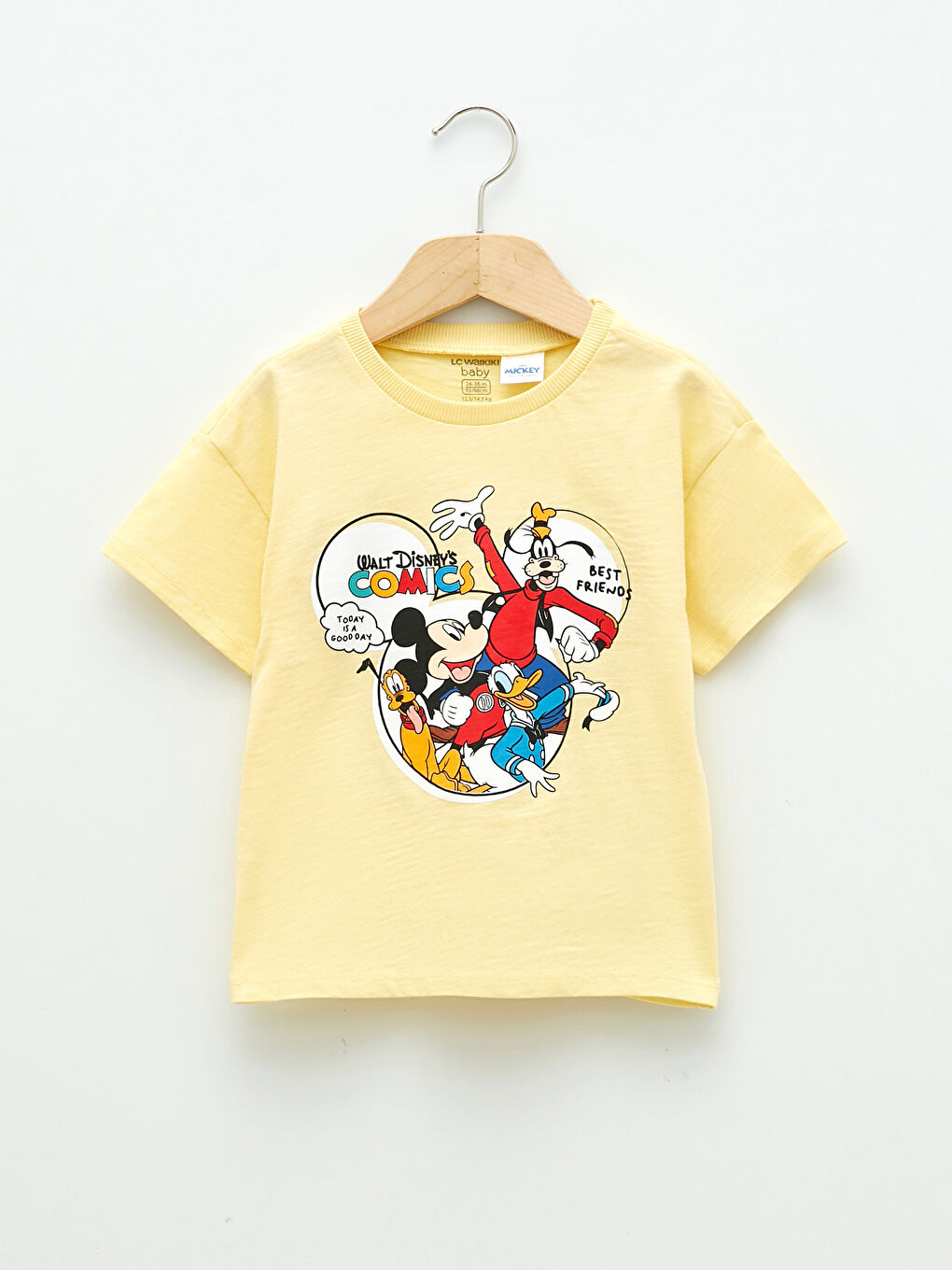 T-shirt Disney imprimé pour bébé garçon à manches courtes et col rond
