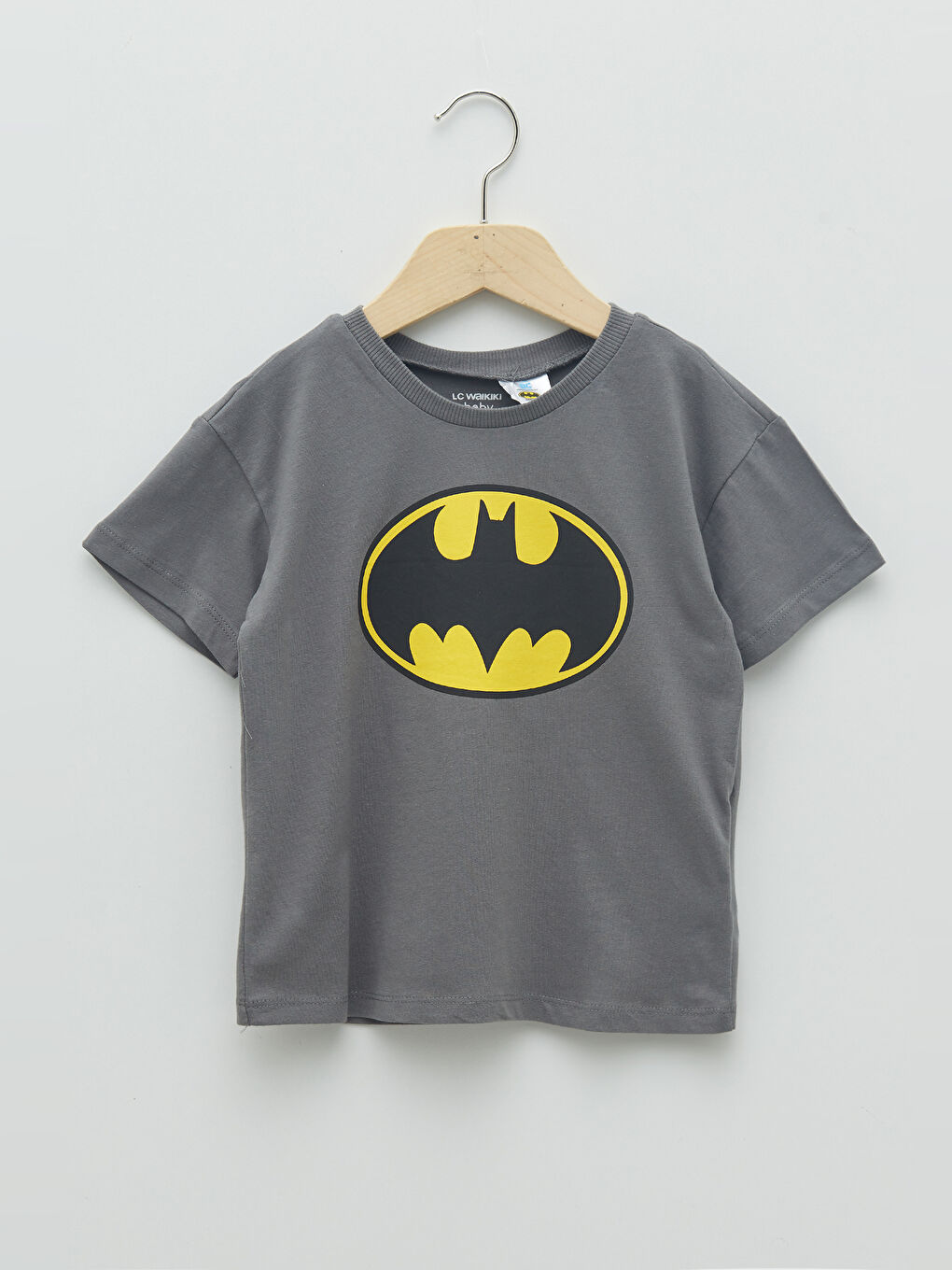 LCW baby Crew Neck Short Sleeve Batman Printed Baby Boy T-Shirt -S25358Z1-H9V