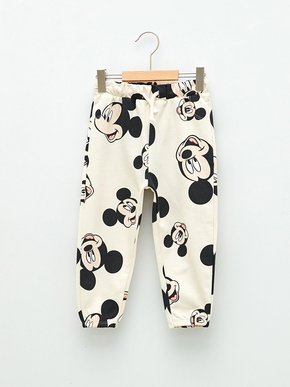 Pantalon de survêtement jogger pour garçon bébé imprimé Mickey Mouse à taille élastique