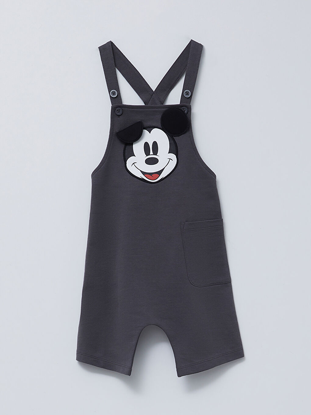 Salopette Imprimée Mickey Mouse pour Garçons Bébé à Col Carré-2