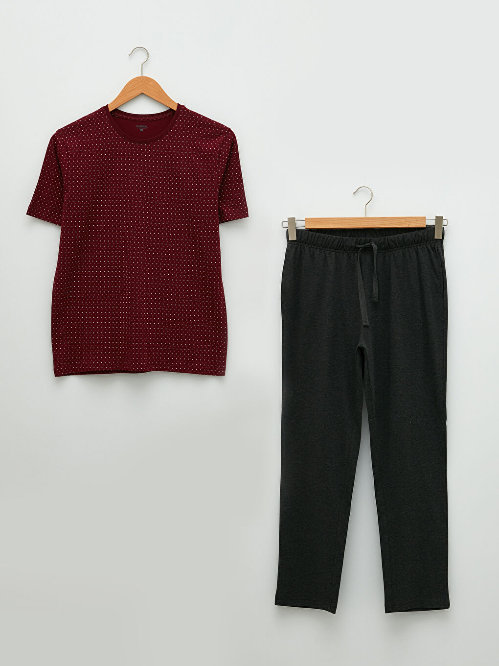 Ensemble de pyjama ROUGE BORDEAUX Homme-5