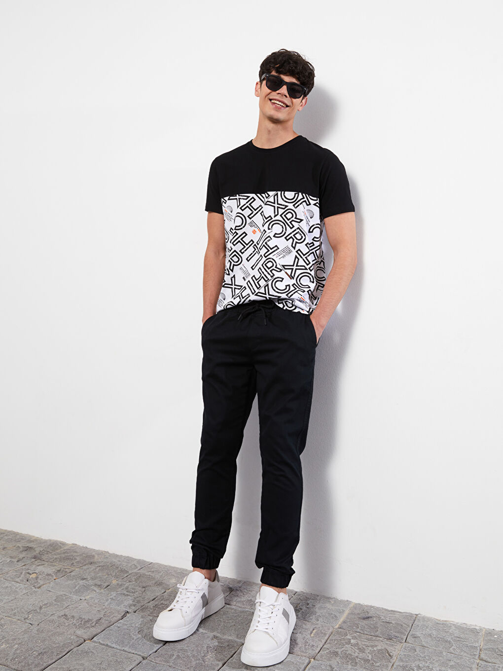 XSIDE Siyah Slim Fit Erkek Jogger Pantolon