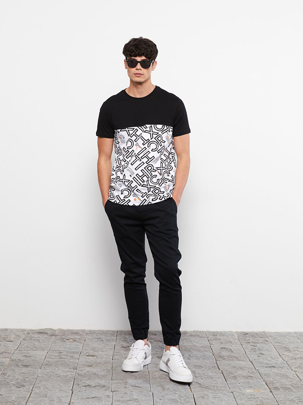XSIDE Siyah Slim Fit Erkek Jogger Pantolon - 1
