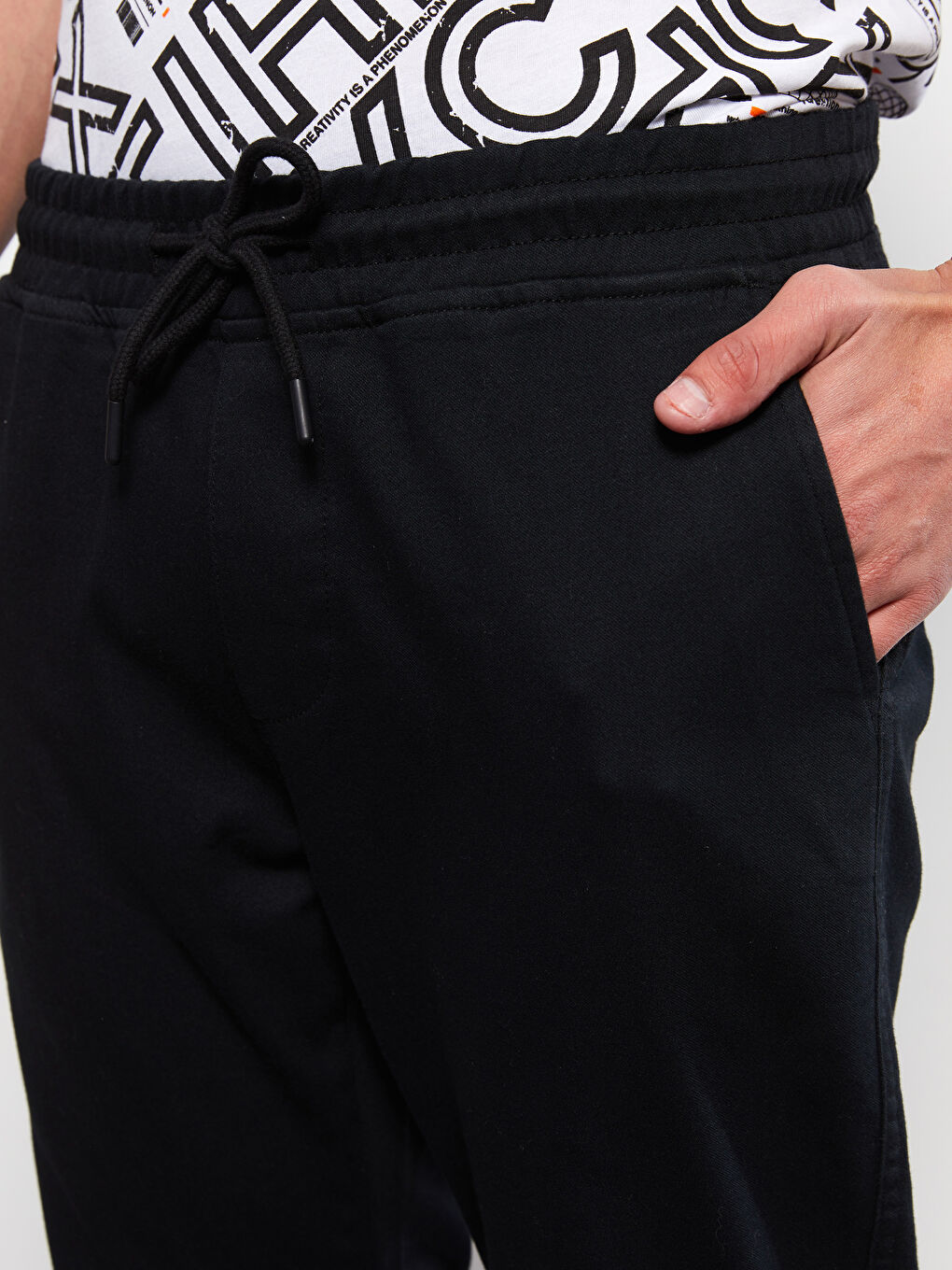 XSIDE Siyah Slim Fit Erkek Jogger Pantolon - 2