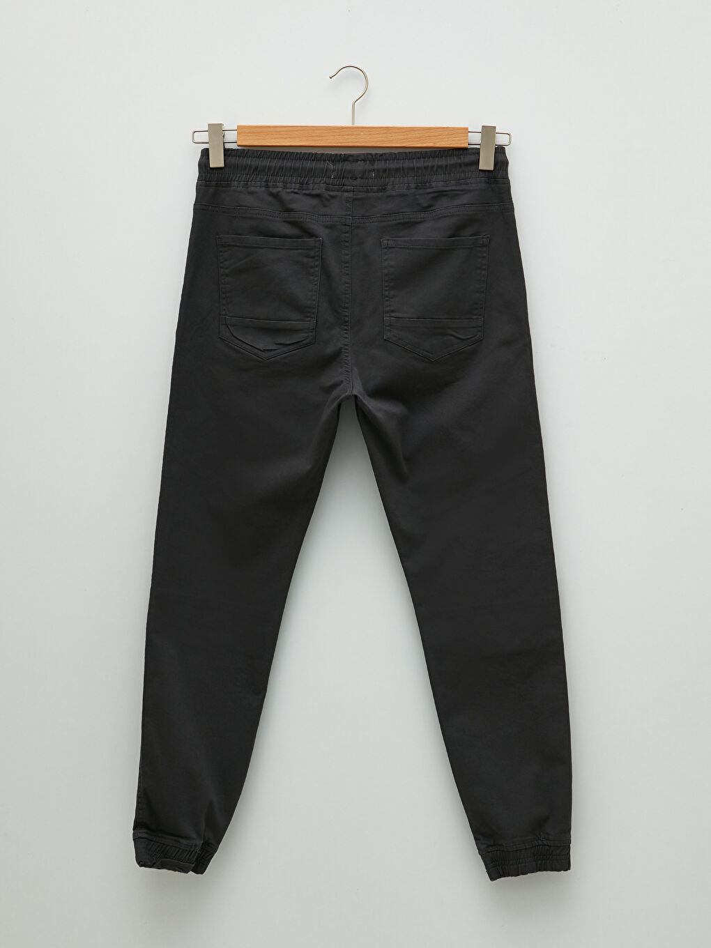 LCW Casual Koyu Gri Slim Fit Gabardin Erkek Jogger Pantolon - 6