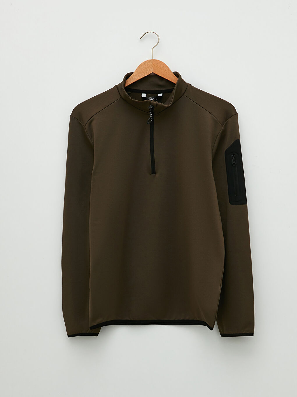 Sweat-shirt Slim Fit Col Cheminée Manches Longues pour Hommes-4