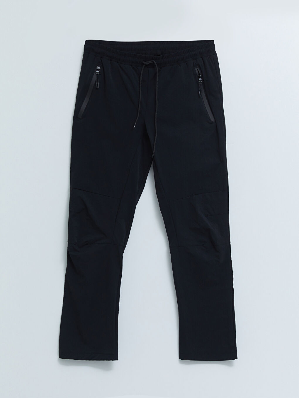 Siyah Standart Kalıp Erkek Pantolon-5