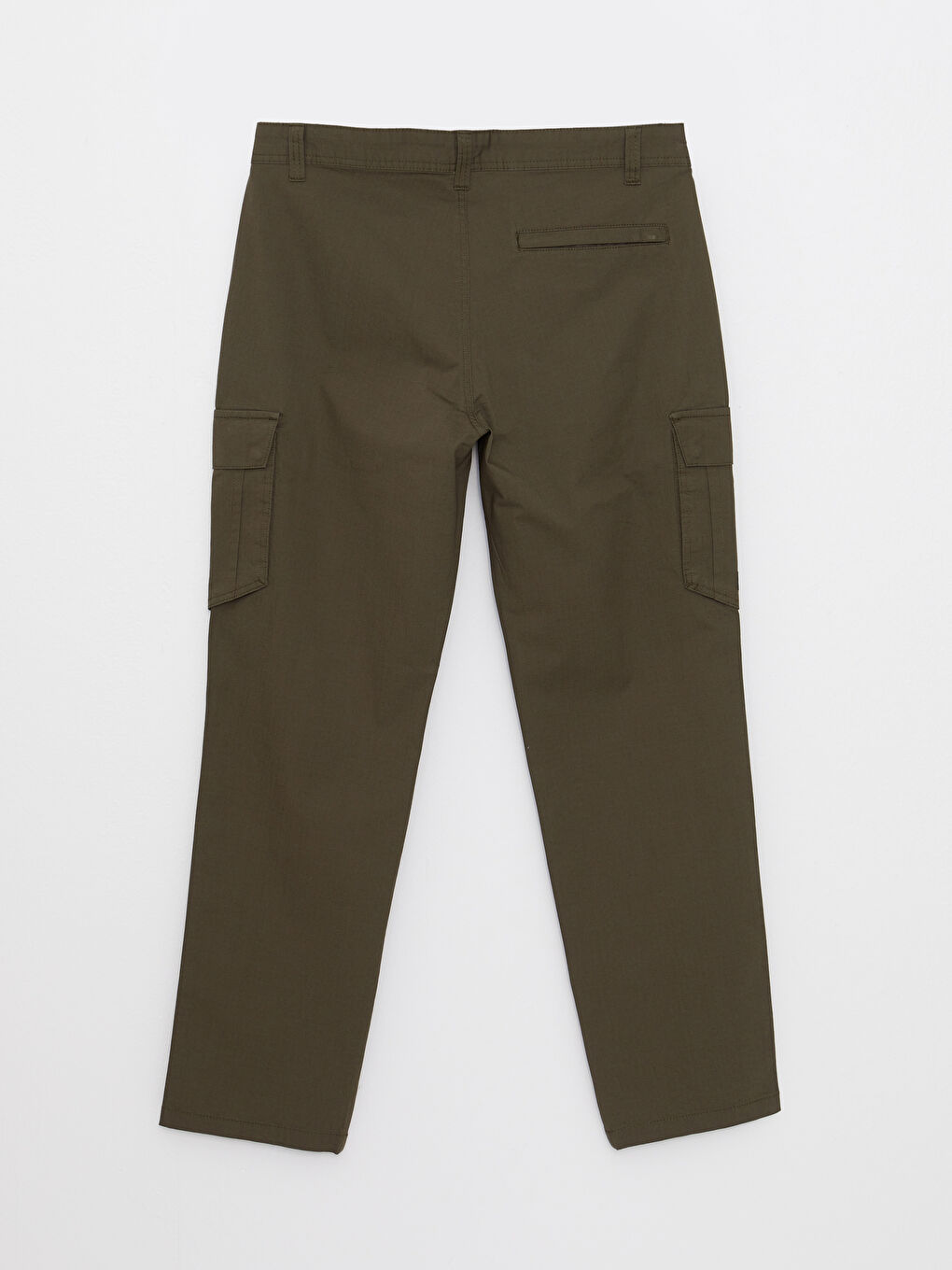 Haki Standart Kalıp Erkek Kargo Pantolon-6