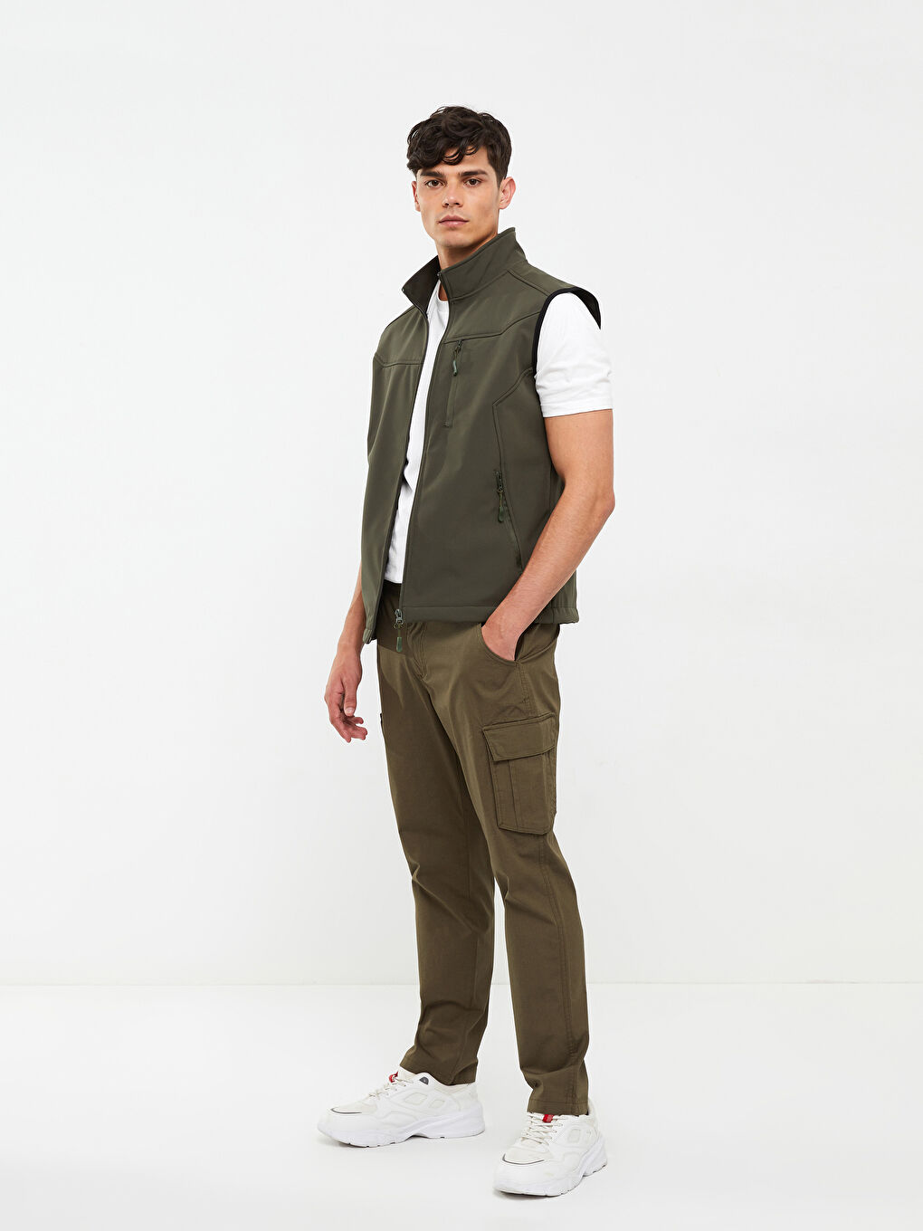 Haki Standart Kalıp Erkek Pantolon