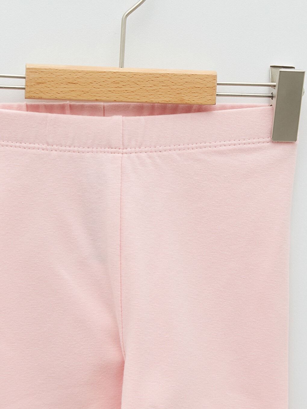 Elastic Waist Basic Cotton Baby Girl 3/4 Length Tights 2 Pack-2