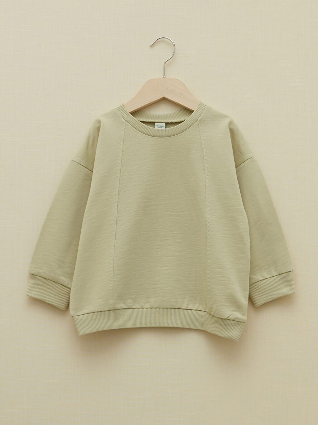 Yeşil Bisiklet Yaka Uzun Kollu Baskılı Erkek Bebek Sweatshirt-3