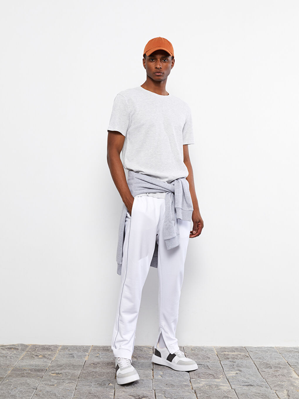 Tricou Basic cu Mânecă Scurtă și Guler Rotund pentru Bărbați-2