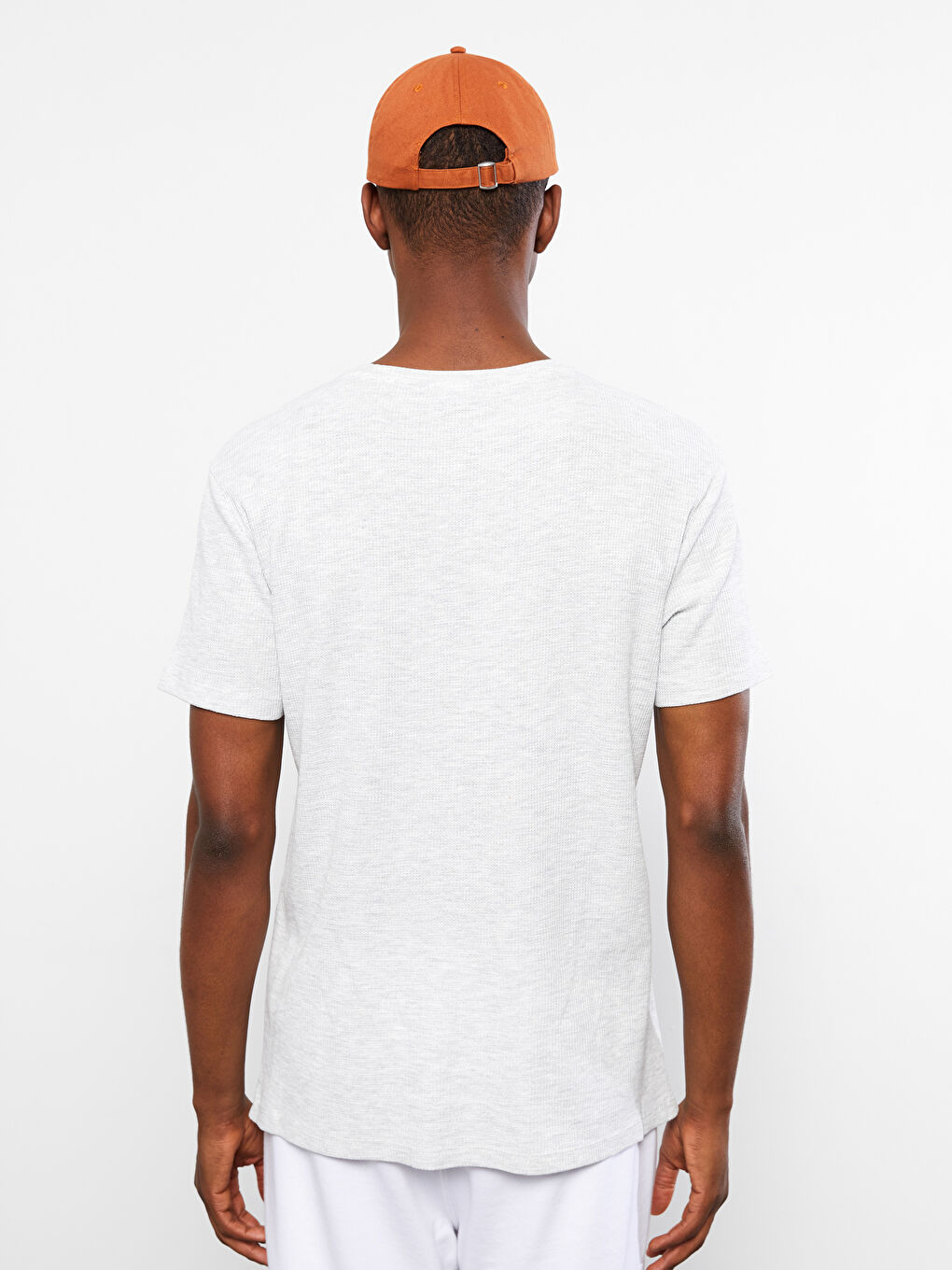 Tricou Basic cu Mânecă Scurtă și Guler Rotund pentru Bărbați-4