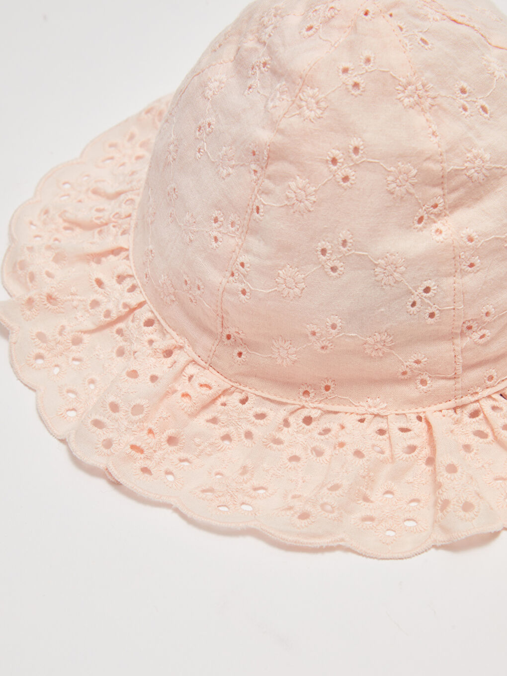 Self Patterned Baby Girl Hat-1