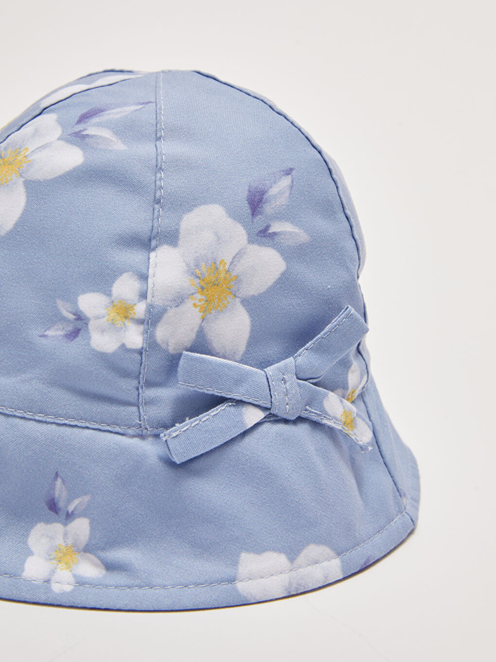İndigo Desenli Kız Bebek Şapka-3