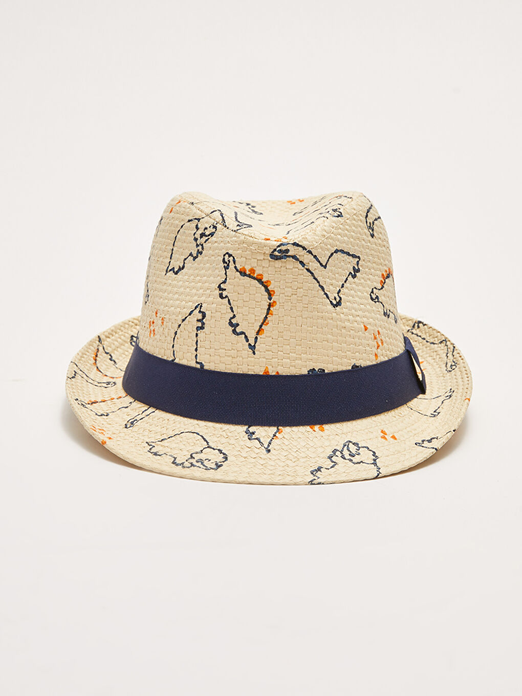 Patterned Baby Boy Straw Hat