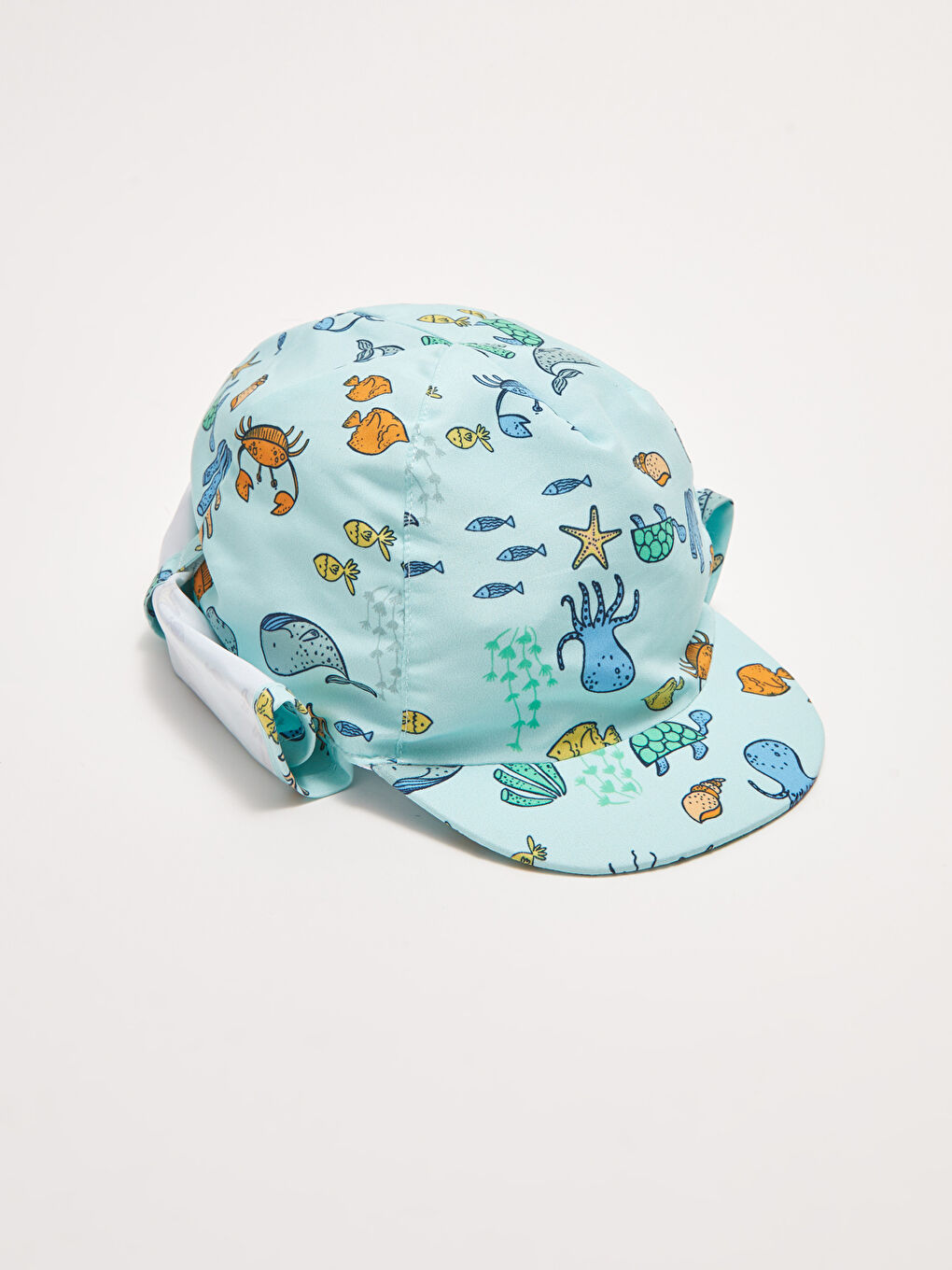 قبعة بحر مطبوعة بحماية من الأشعة فوق البنفسجية للأولاد الرضع-1
