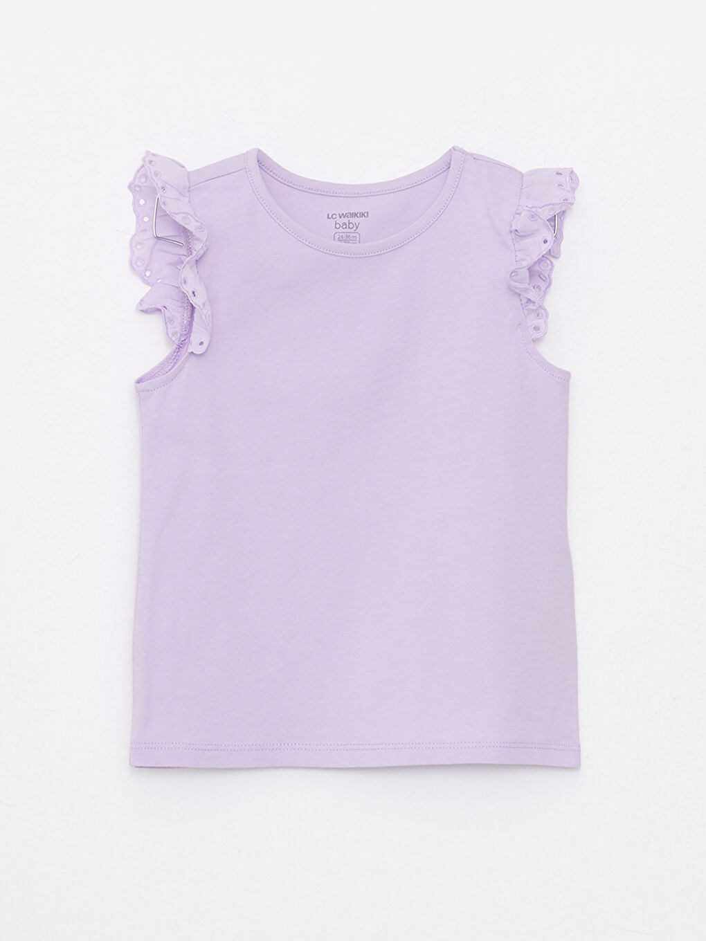 Débardeur Basique en Coton à Col Rond pour Bébé Fille