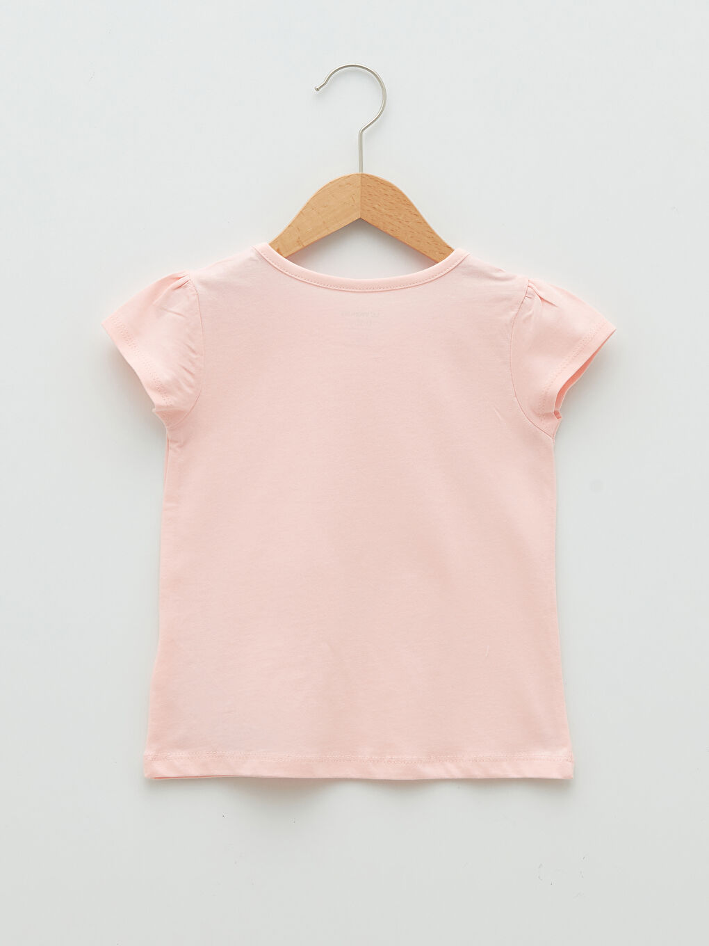 تيشيرت بناتي بياقة دائرية وكم قصير سادة - قطعتين-4