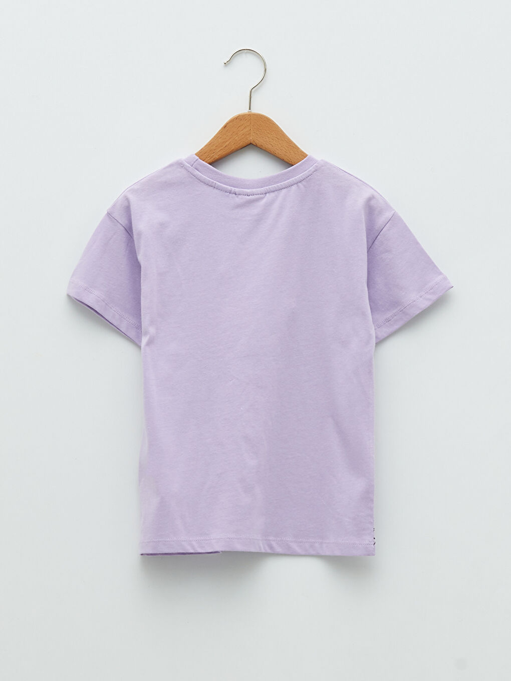 Crew Neck Elsa Printed Short Sleeve Girls' T-Shirt-1