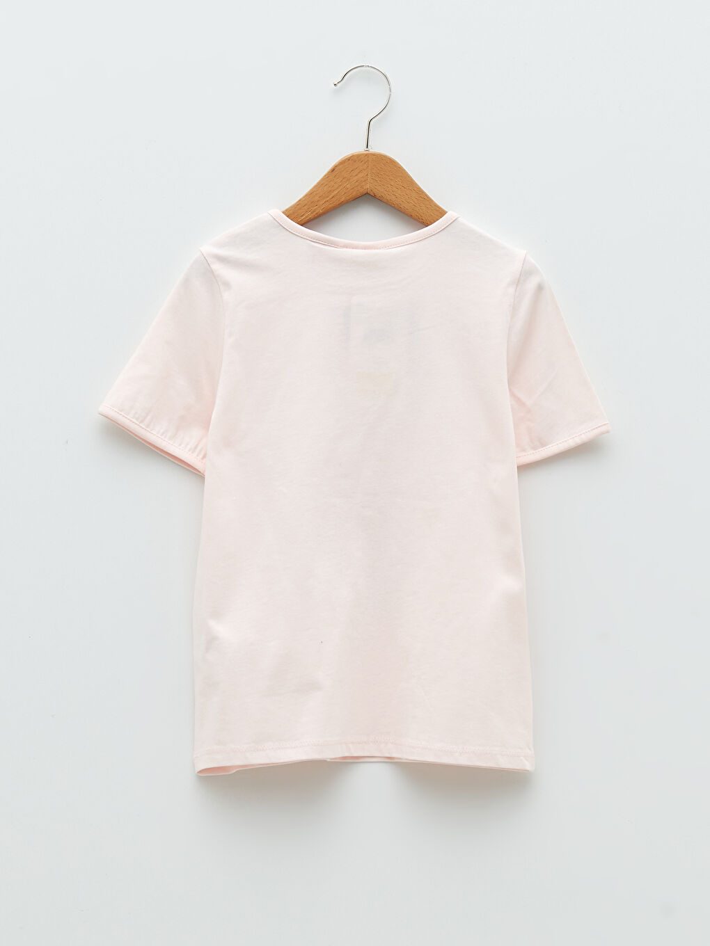 Tricou Disney Princess Imprimat cu Mânecă Scurtă și Guler Rotund pentru Fete-1