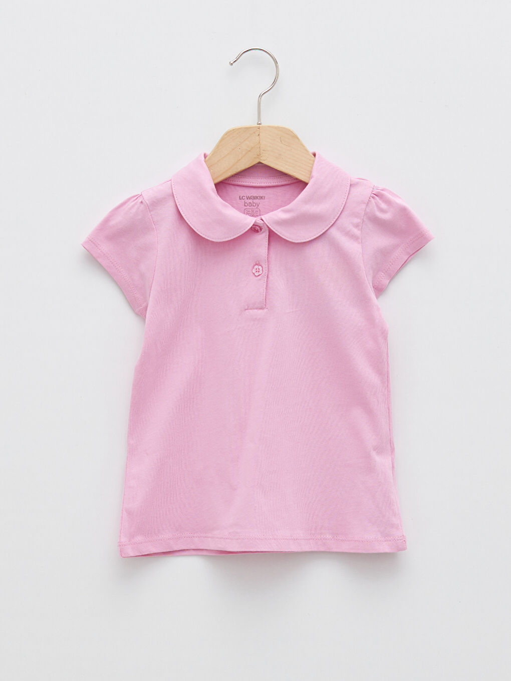 Tricou Bebe Guler Mânecă Scurtă Simplu Bebeluși Fete