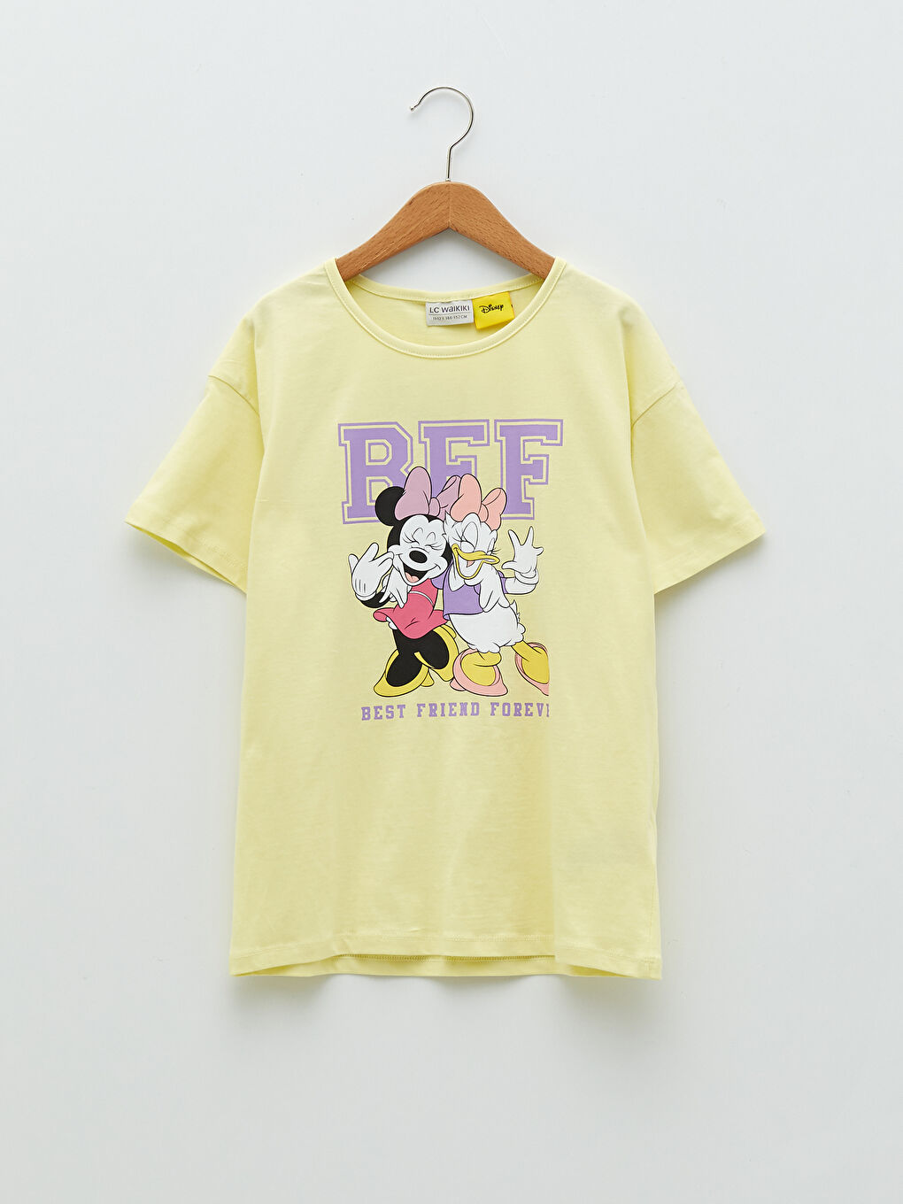 Rundhalsausschnitt Minnie Mouse und Daisy Duck Bedrucktes Kurzarm T-Shirt für Mädchen