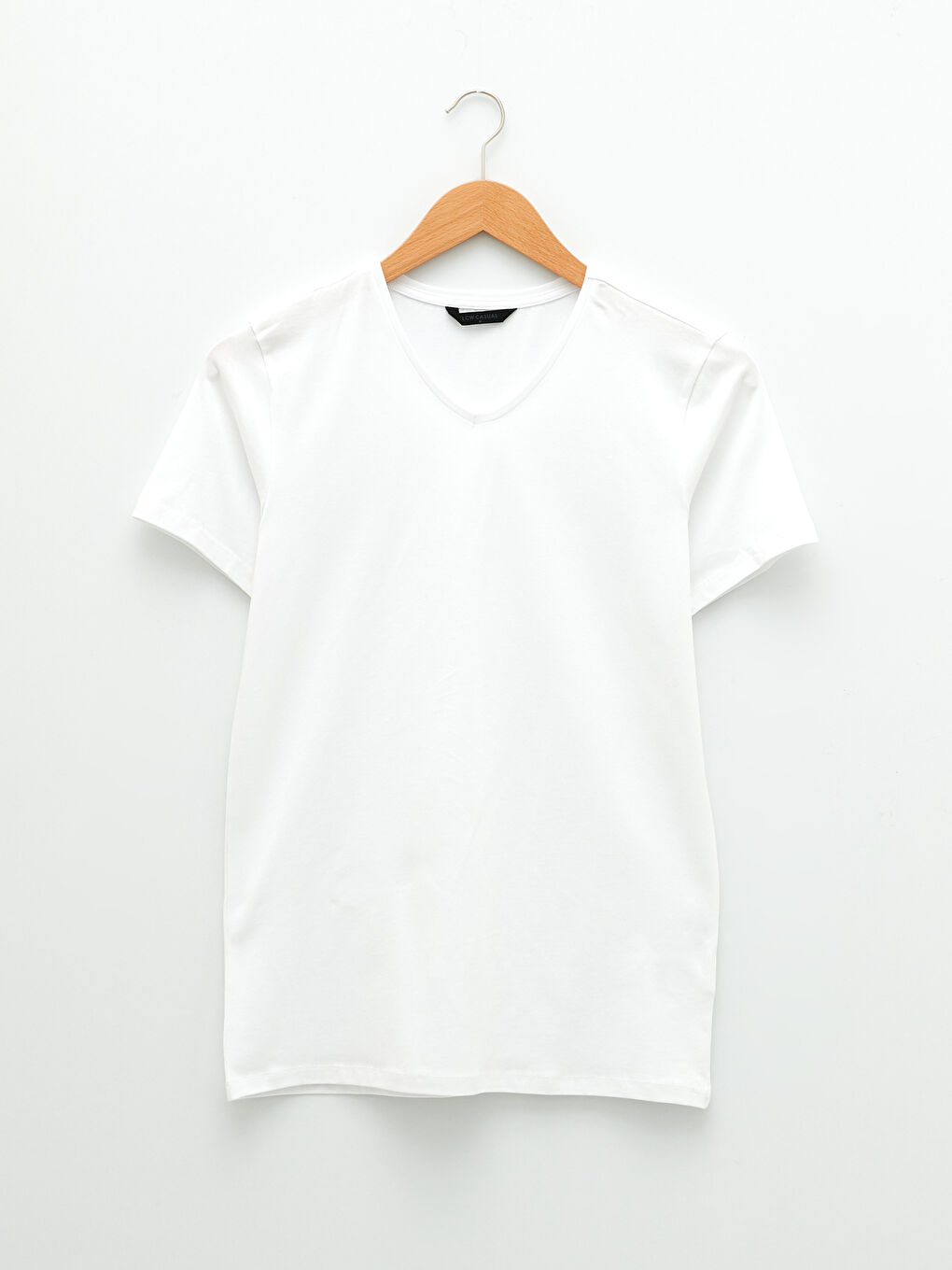 V Neck Short Sleeve Basic Cotton Men's T-shirt -S25611Z8-Q6K