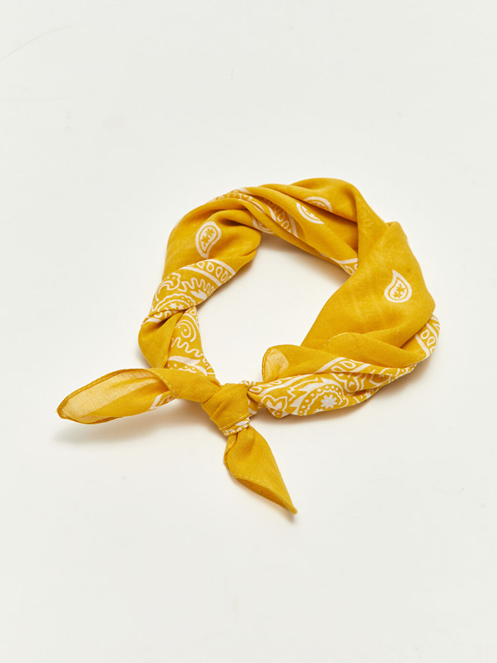 Sarı Desenli Erkek Bandana