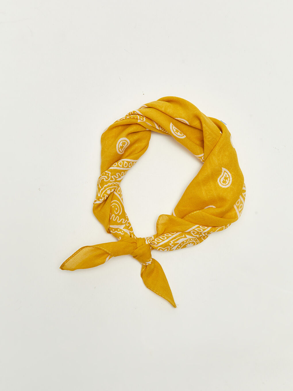 Sarı Desenli Erkek Bandana-1