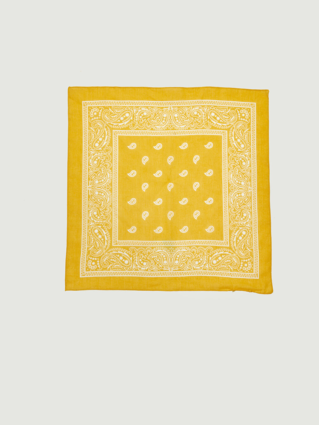Sarı Desenli Erkek Bandana-3