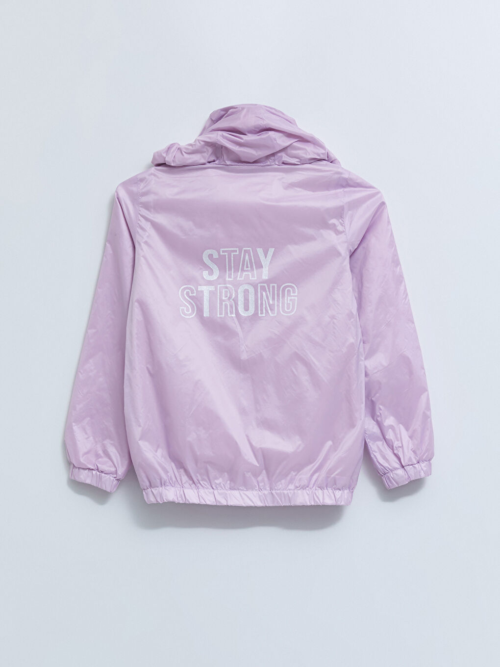 Hooded Printed Girl's Coat and Jacket Bag-4