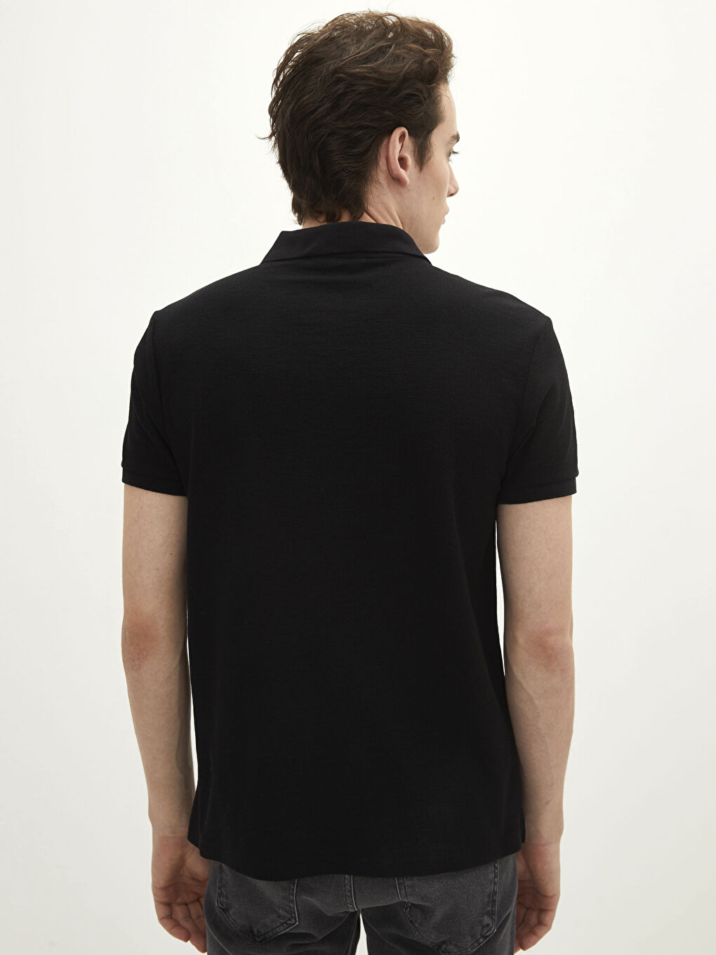 تيشيرت ياقة بولو كم قصير للرجال-4