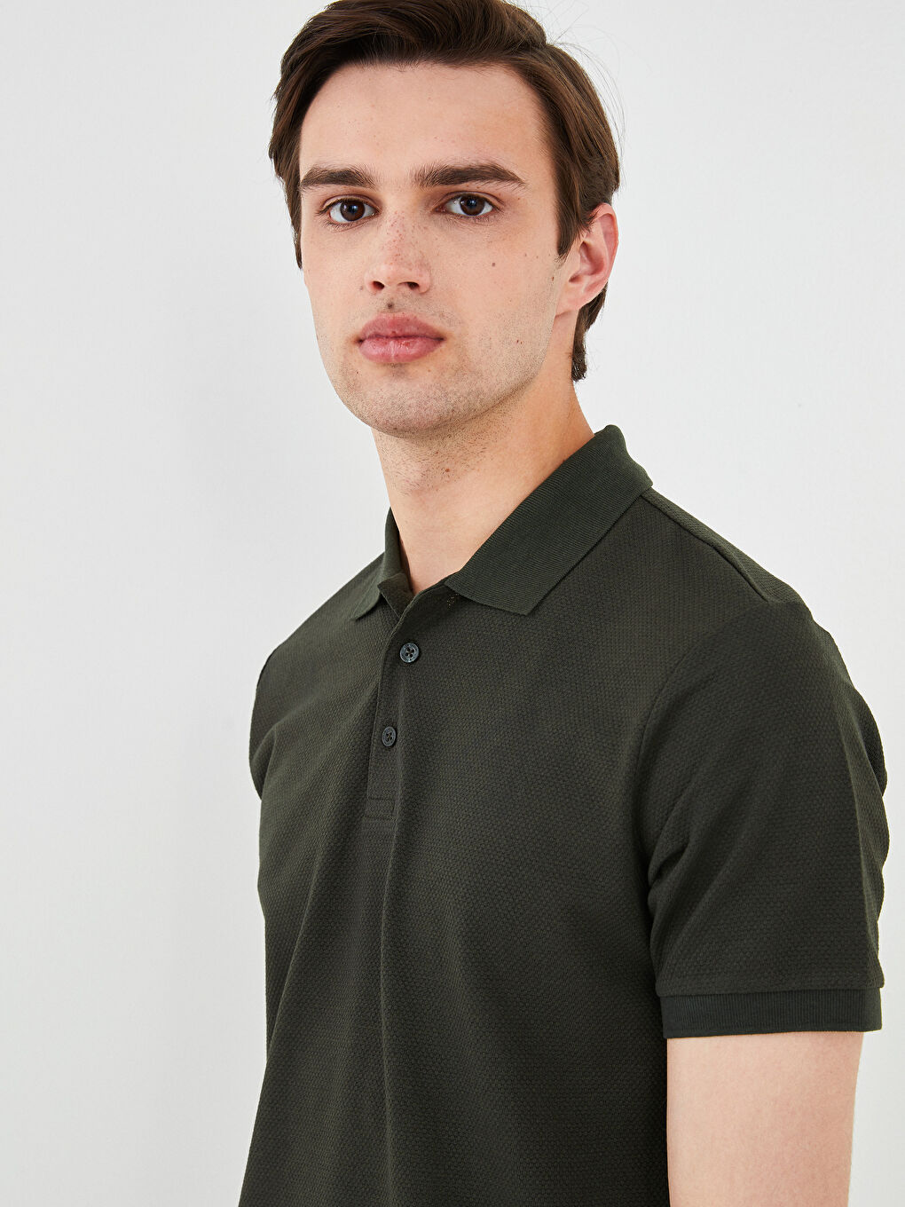 Polo Neck Short Sleeve Jersey Men's T-Shirt-1