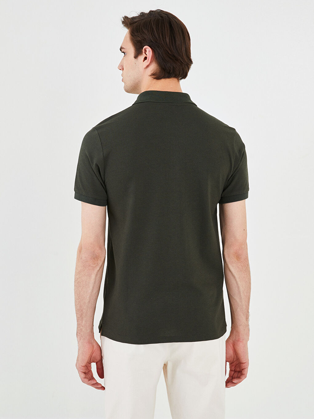 Polo Neck Short Sleeve Jersey Men's T-Shirt-4