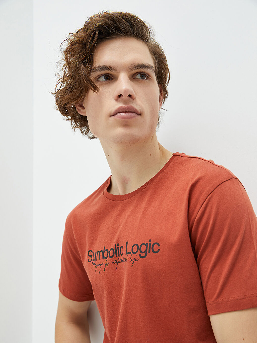 Crew Neck Short Sleeve Printed Combed Cotton Men's T-shirt