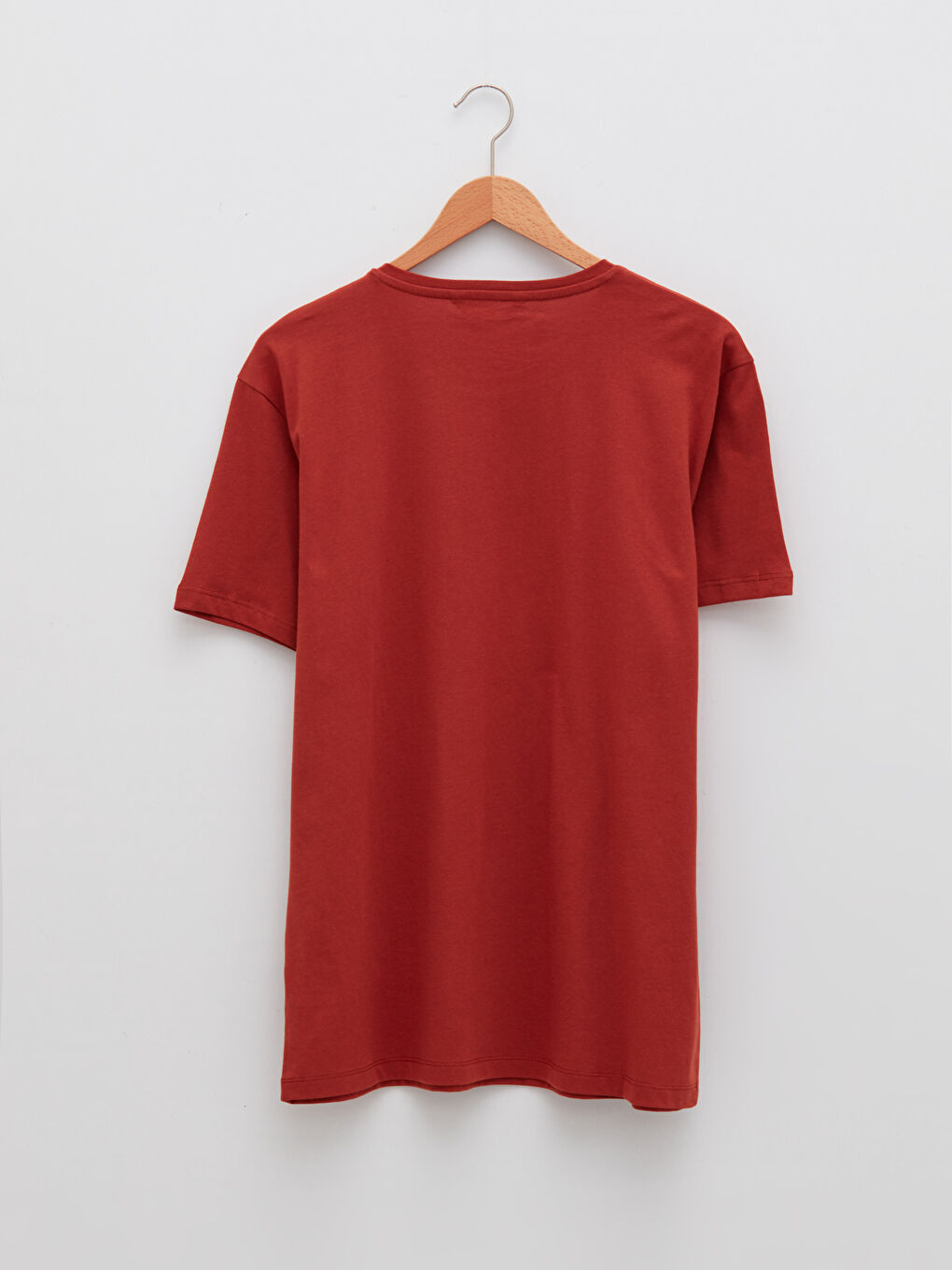 Crew Neck Short Sleeve Printed Combed Cotton Men's T-shirt-6